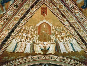 Allegorie des heiligen Franziskus in Herrlichkeit, ca. 1330 von Giotto di Bondone